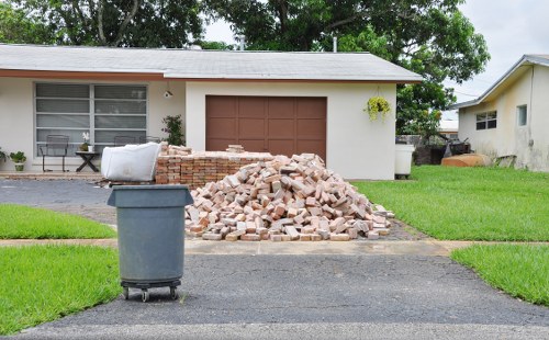 Garden clearance tools and equipment used by experts